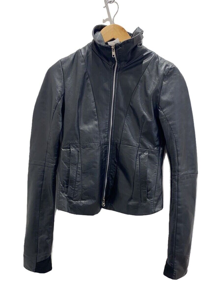EKAM Leather Jacket Blouson Size S Sheepskin Black From EKAM Leather Jacket Blouson Size S Sheepskin Black From