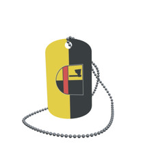 Dog Tag Flag Bunting Ebhausen Dog Tag Aluminium 30 x 50mm