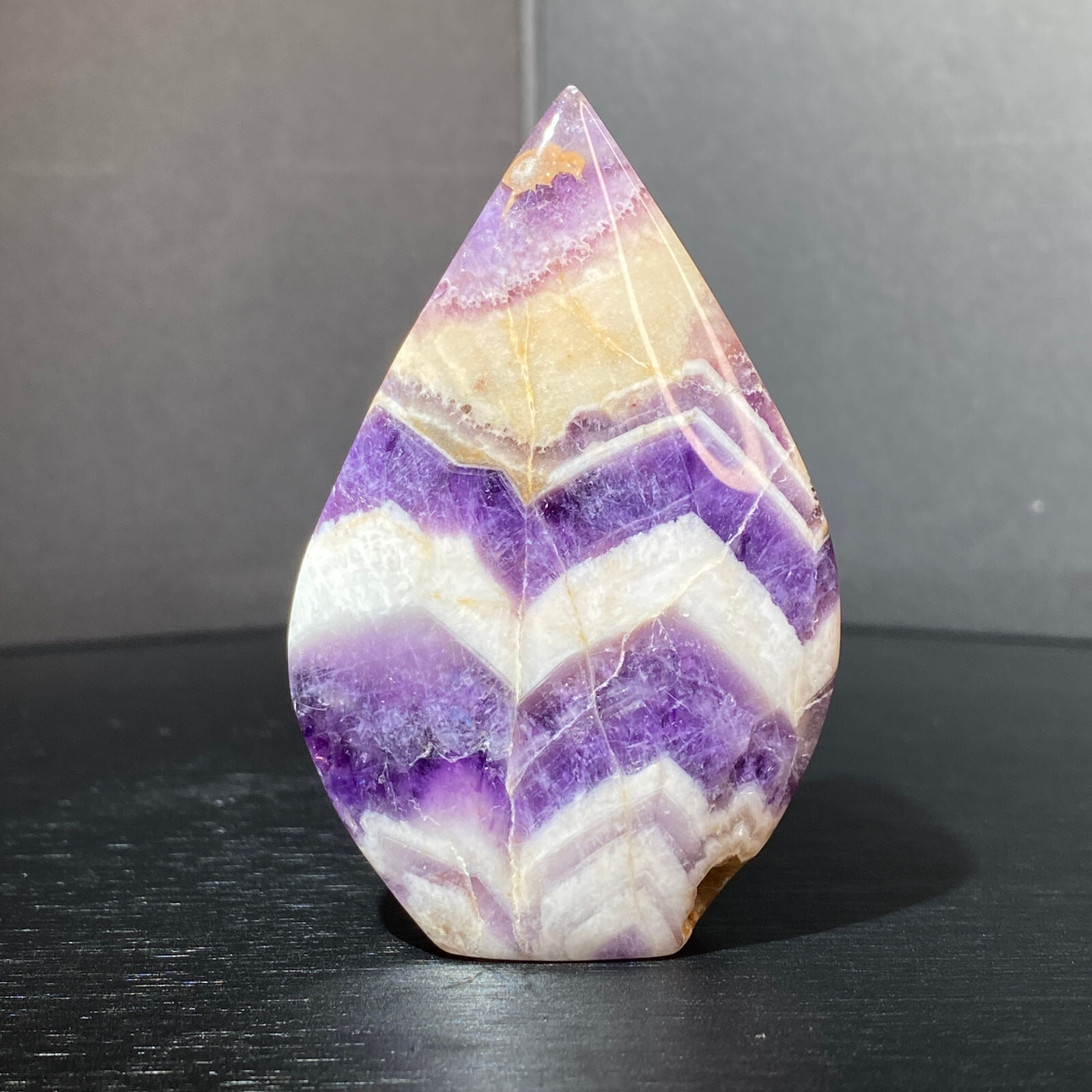 Natural Amethyst Crystal Healing Wand 118G Obelisk Point Column