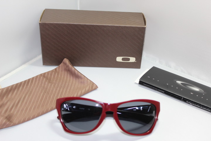 New Oakley Jupiter LX Sunglasses Brick Red/Grey 03-284 | eBay