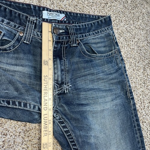 Postage Jeans Mens Size 32 Blue Denim Modern Vintage Distressed 32 X 30 - Picture 9 of 16