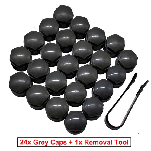 24 uds para Audi A4 A6 Q3 Q5 negro tornillos de rueda tuercas de rueda pernos tapas cubierta - Imagen 3 de 6