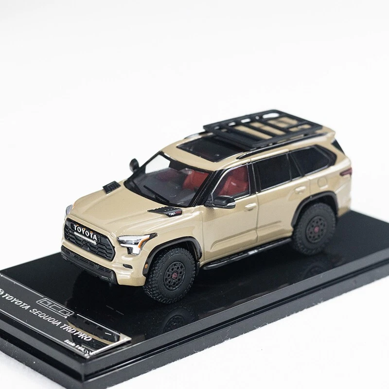 GCD 1:64 Yellow Sequdia TRD Pro SUV ORV Sports Model Diecast Collect Car