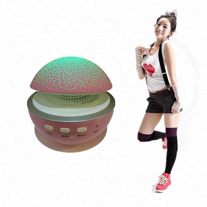 Mini Haut-Parleur Bluetooth Sans Fil avec Lampe LED Champignon BT680 - 2