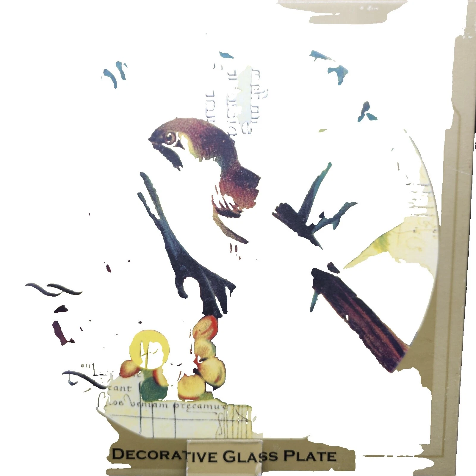 Стеклянные деревенские/примитивные декоративные тарелки и чаши