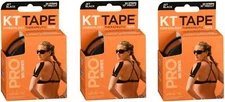 KT Tape Kinesiology Therapeutic Tape Pro Precut Strips 20ct (3 Pack)