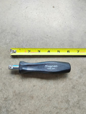 Snap-on Tools Usa New 38 Drive Black Hard Handle Stubby Shank Driver F40b