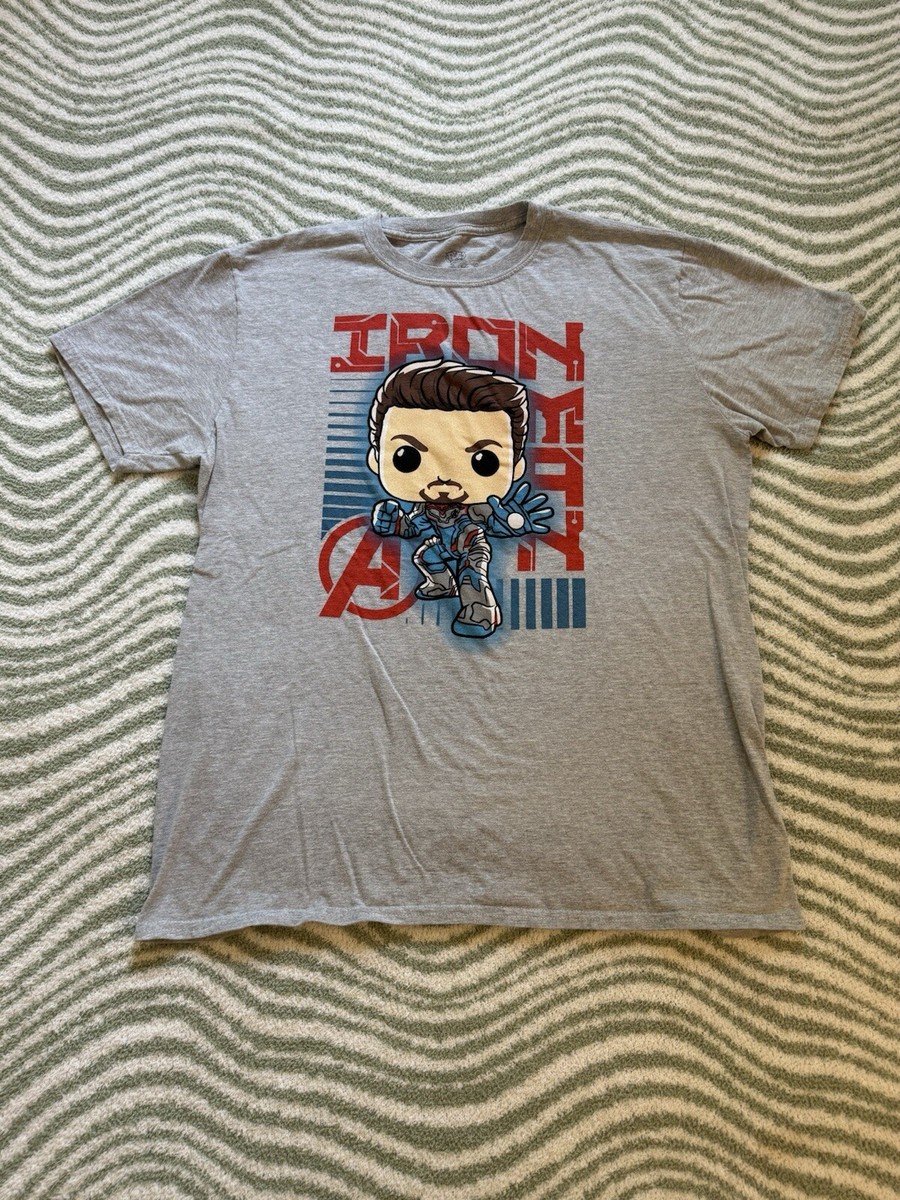 Funko POP! Official Marvel Avengers Tony Stark T-Shirt Large Target  Exclusive