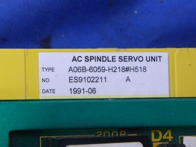 FANUC A06B-6059-H218 #H518 AC SPINDLE SERVO UNIT w/ 6mo WARRANTY