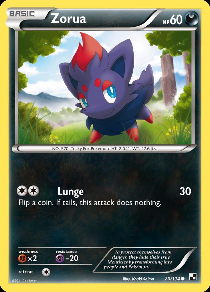 Pokemon Zorua (70/115) Black & White LP