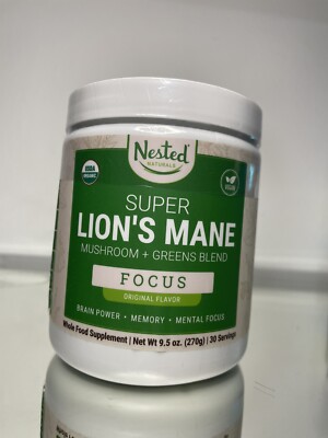SUPER GREENS POWDER Organic Superfood Supplement 30 Servings By NESTED NATURALS