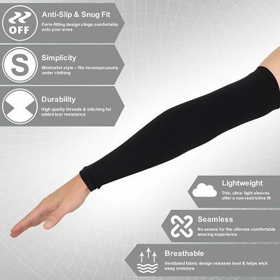 ***Arm Sleeves Black 3 Pair Look!!***
