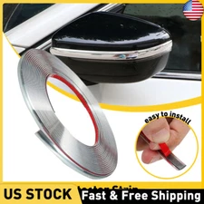 1.2M Chrome Car Door Edge Molding Trim Seal Strip Scratch Protector Guard Decor