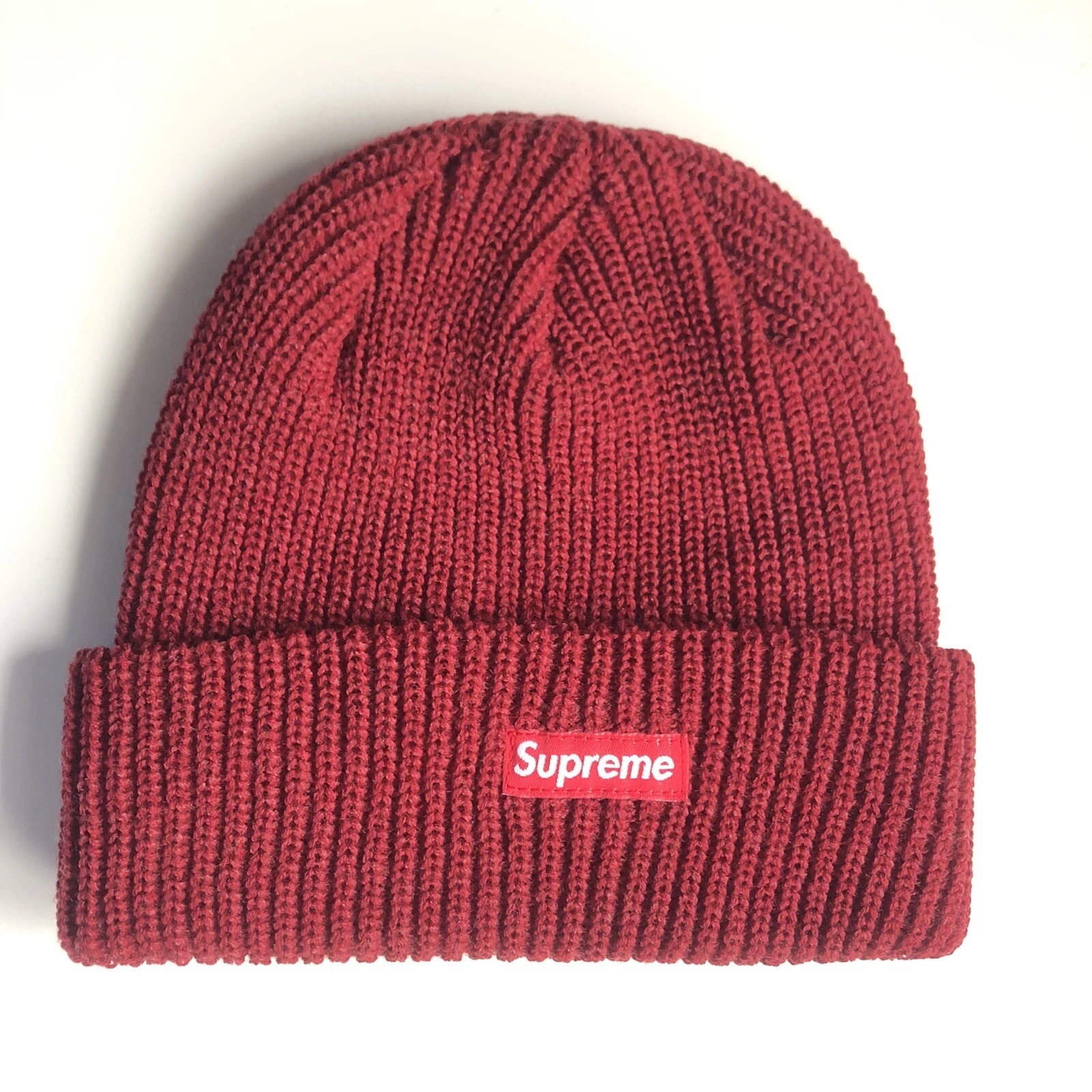 Beanie jauge lâche Supreme FW17 ROUGE