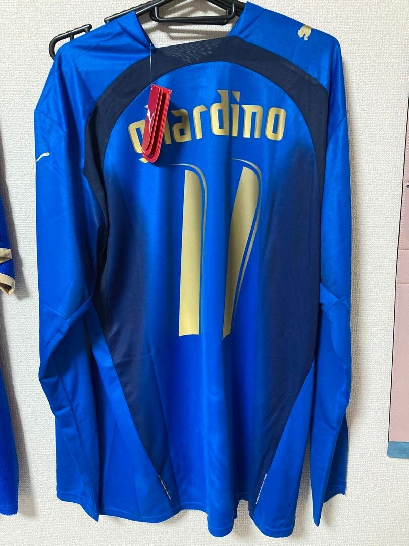 新品 PUMA 06W杯 イタリア代表 ユニフォーム Gilardino XL NWT Gilardino 11 XL ITALY 2006 HOME Football Shirt Jersey
