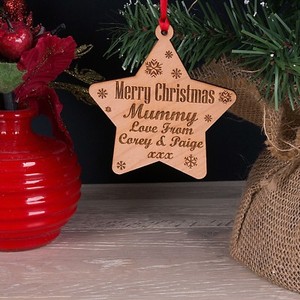 mum and dad christmas baubles