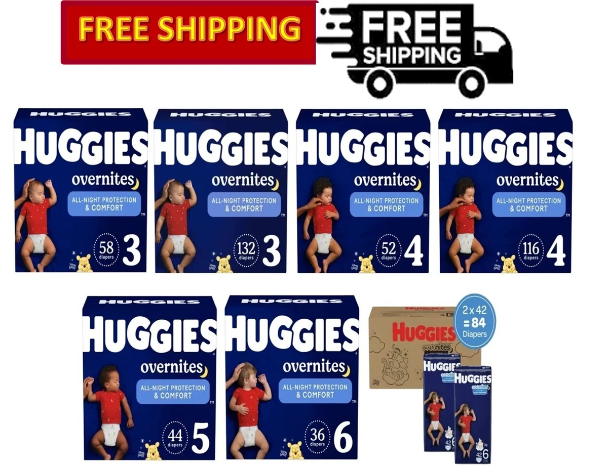 Huggies Overnites Nighttime Diapers, Size 4, 21 Ct, Jumbo, 53 OFF