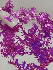 Hot Pink Crown Nail Glitter 11.5mm  1 TSP  Gel Nail Art  Acrylic