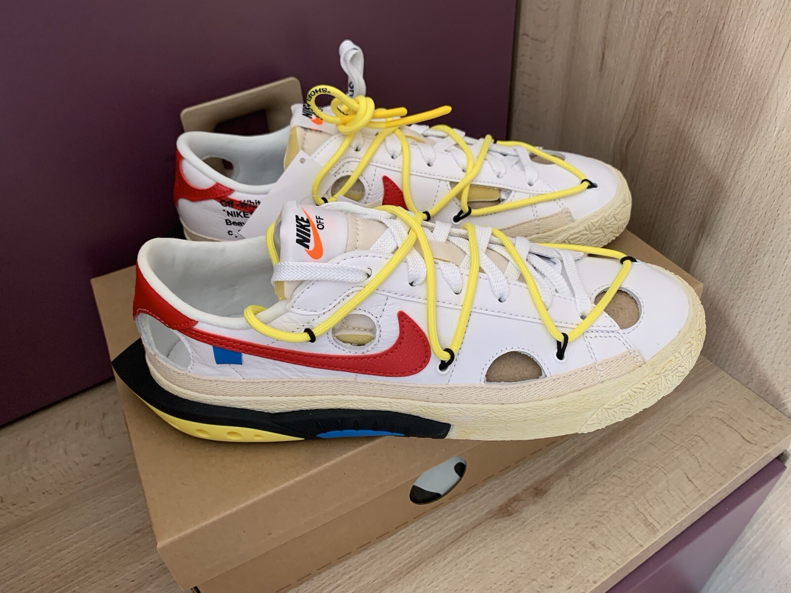 OFF WHITE X NIKE Nike Blazer X Off White Low Bianco N. 42 NUOVE