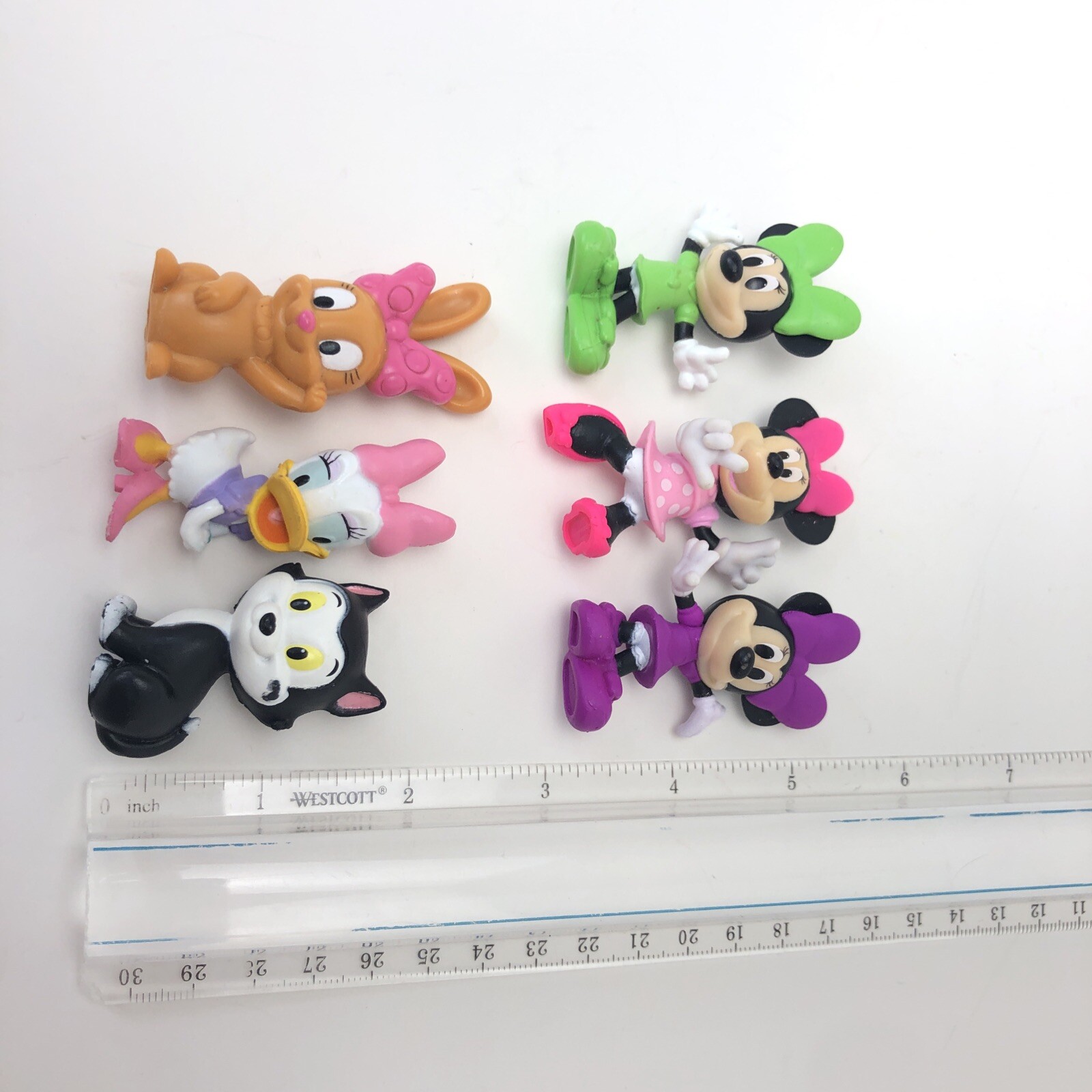 Disney Figures Minnie Daisy Figaro Cuckoo Loca Toy Cake Topper Lot