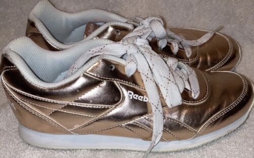 Reebok Royal Classic 2.0 Youth Joggers Rose Gold White Lace Up Shoes Size 4