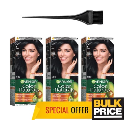 Garnier Color Naturals 1 Black Hair Color 3-Pack