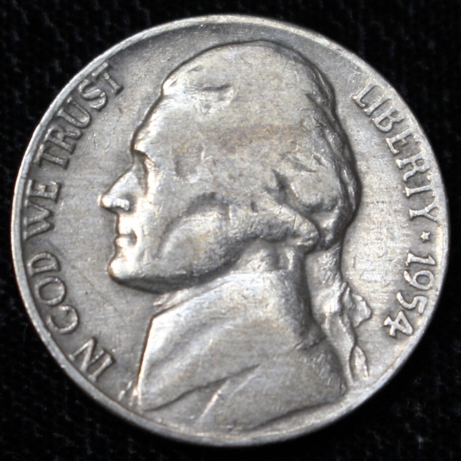 五圓 銀貨 1954 D USA - FIVE CENTS - COPPER-NICKEL - Jefferson - Nice | eBay