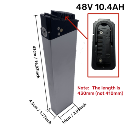 48V 10.4Ah EBIKE Battery Lithium-ion 20A BMS for Lectric xp