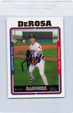2005 Topps #UH42 Mark DeRosa Rangers Signed Auto *J2674