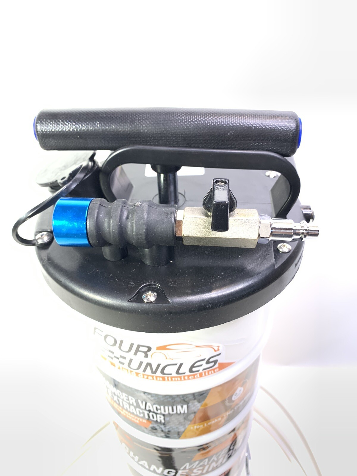 FOUR UNCLES Pneumatic Or Manual Oil Change Vacuum Pump Fluid Extractor 6.5 Liter eBay