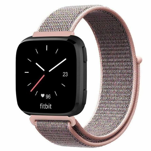 For Fitbit Versa/Lite/Special Edition Adjustable Loop Soft Nylon Weave WristBand | eBay