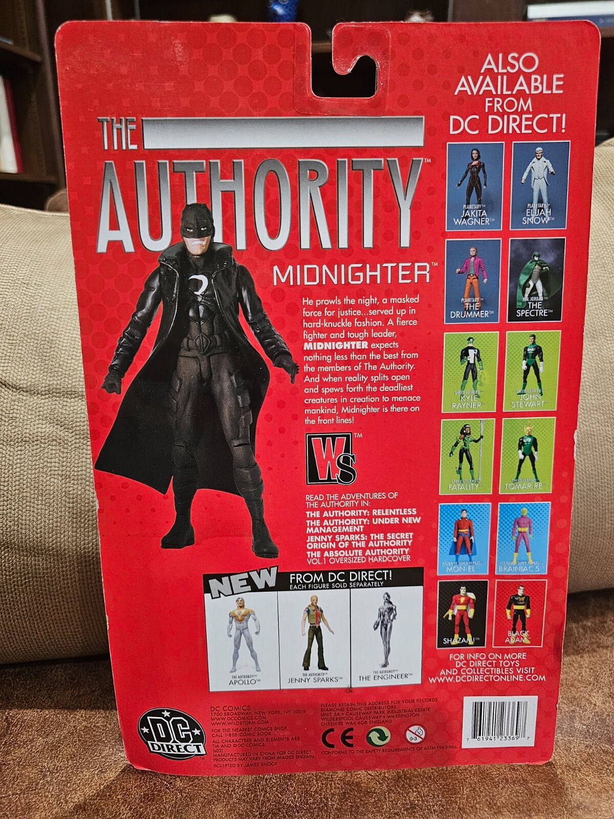 DC Direct The Authority Midnighter 6" Action Figure - Sealed - 1998 - Vintage