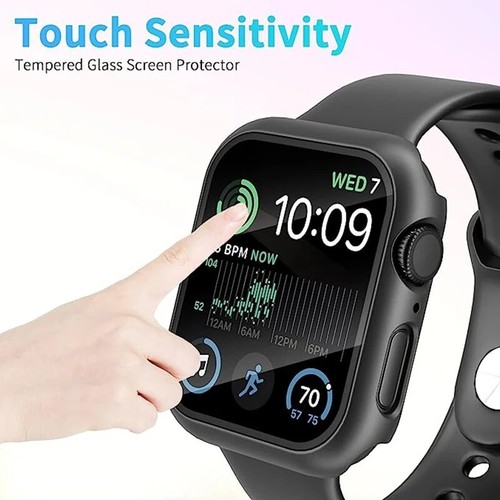 Etui na iWatch Apple Watch 9/8/7/6/5/4/SE Futerał ochronny Szkło 360 stopni Cover 38-49 - Zdjęcie 3 z 45