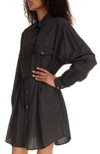 Isabel Marant  toile Liliane Striped Cotton Shirtdress size 38