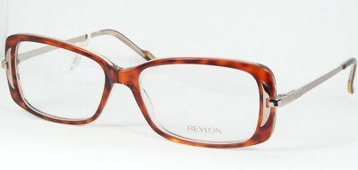 Revlon RV 062 W42 Transparent Schildplatt Bernstein / Brille Rahmen 53-15-135mm