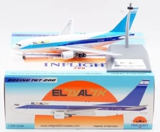 Inflight IF762EY0523 El AL Boeing 767-200 4X-EAA Diecast 1/200 Model Airplane