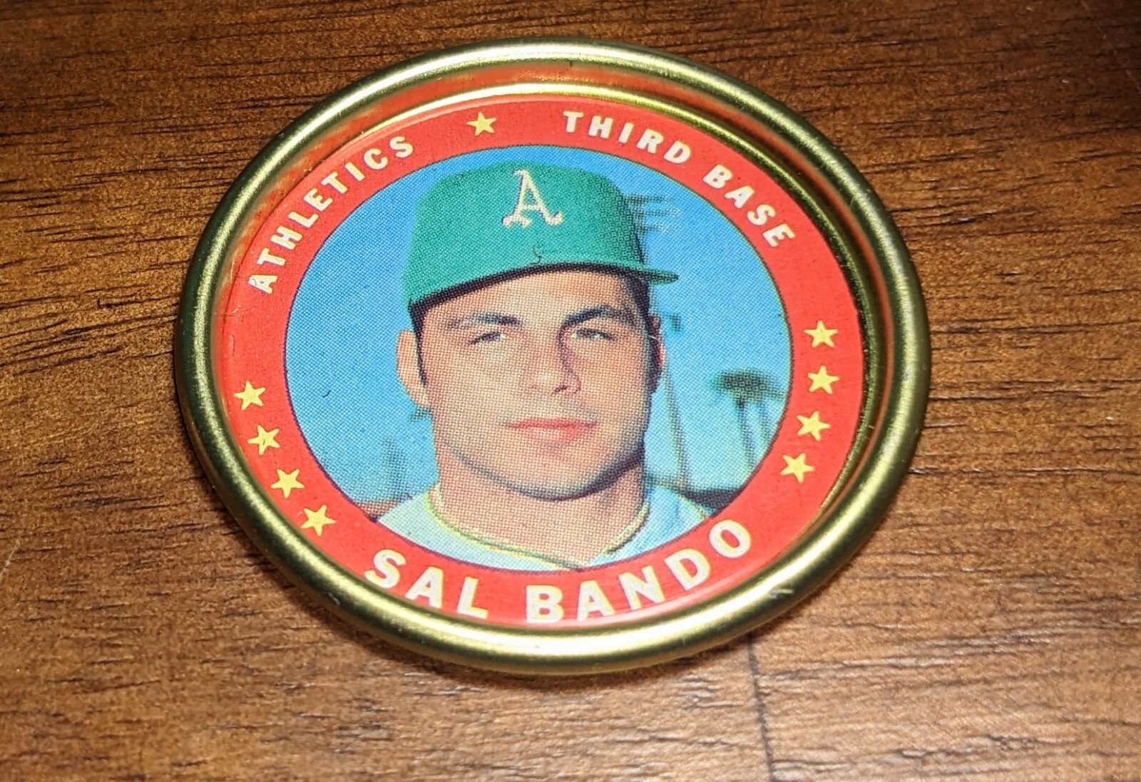 1971 Topps Coins Baseball #132 SAL BANDO  NICE COIN