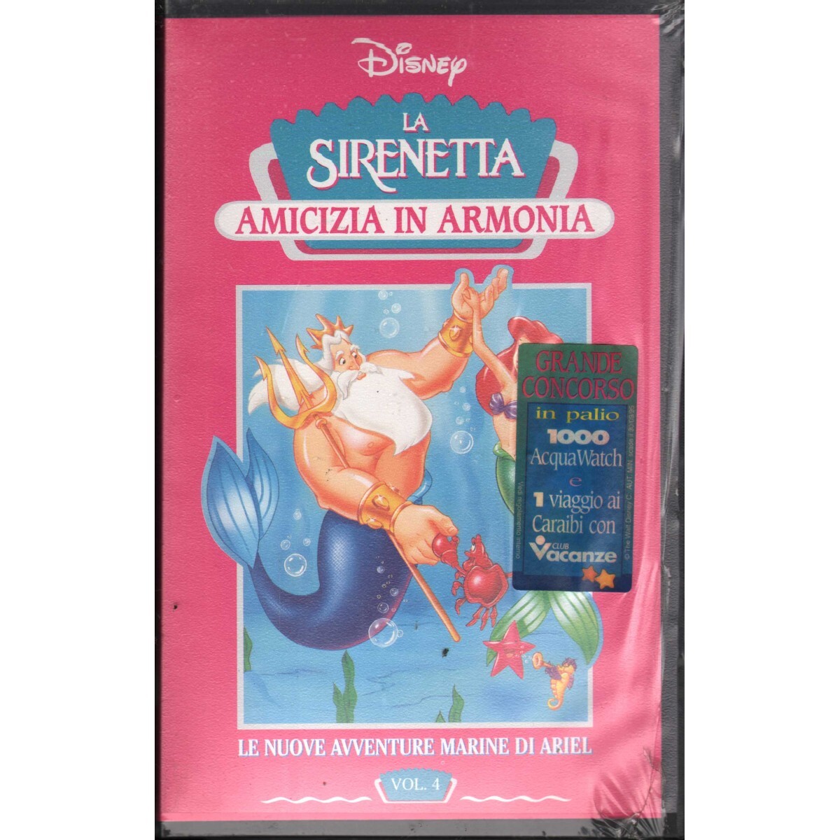 The Little Mermaid Friendship in Harmony, Vol. 4 VHS Walt Disney / 8007038345...