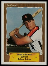 1990 ProCards Chris Hatcher Auburn Astros