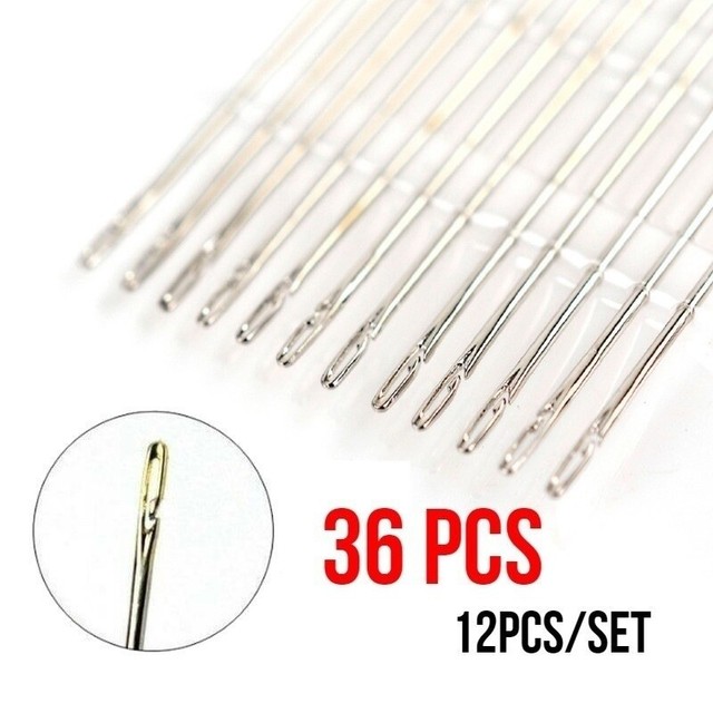 One Second Needle Set Of 8 (4 Large, 4 Small) + Bonus 101 Pc Sewing Kit