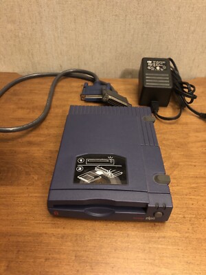 Iomega Zip 100 External Parallel Port Disk External Drive Z100P2 W Power Supply