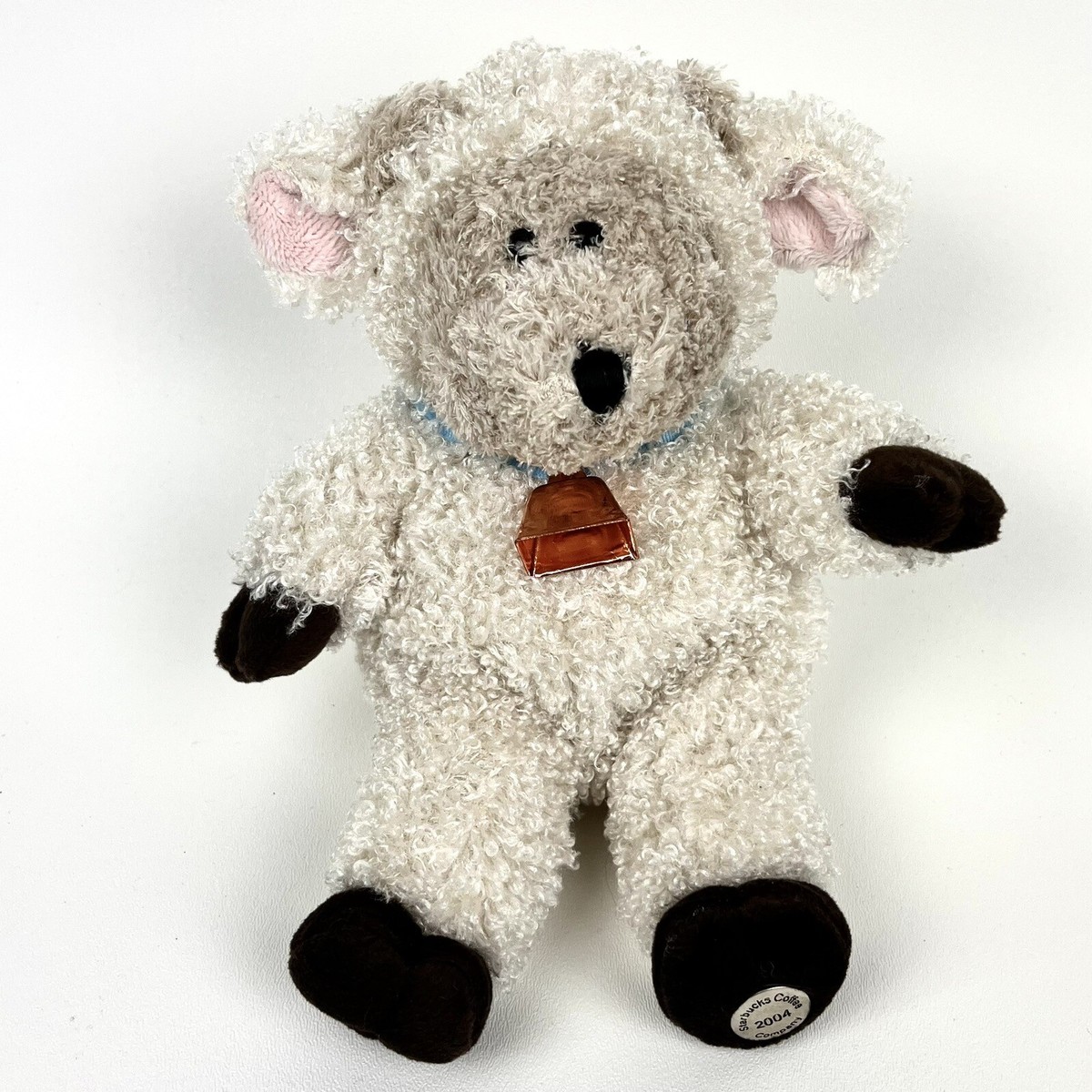 Starbucks 31st Bearista 2004 Plush Beanie Bear Dressed as Lamb