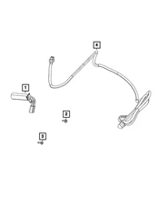 Genuine Mopar Engine Block Heater Cord 68357705AC