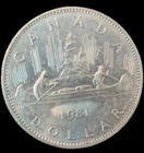 1981 Canada 1 Dollar Voyageur Coin
