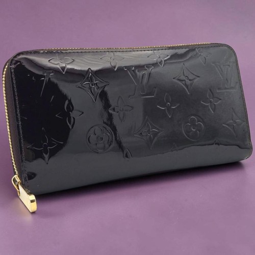 Louis Vuitton Zippy Wallet Monogram Vernis Purple Female Pre-owned From Japan