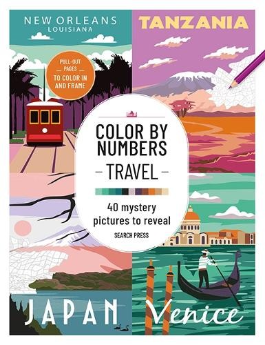 Color by Numbers: Travel: 40 Mystery Pictures to Reveal NEW - Image 5