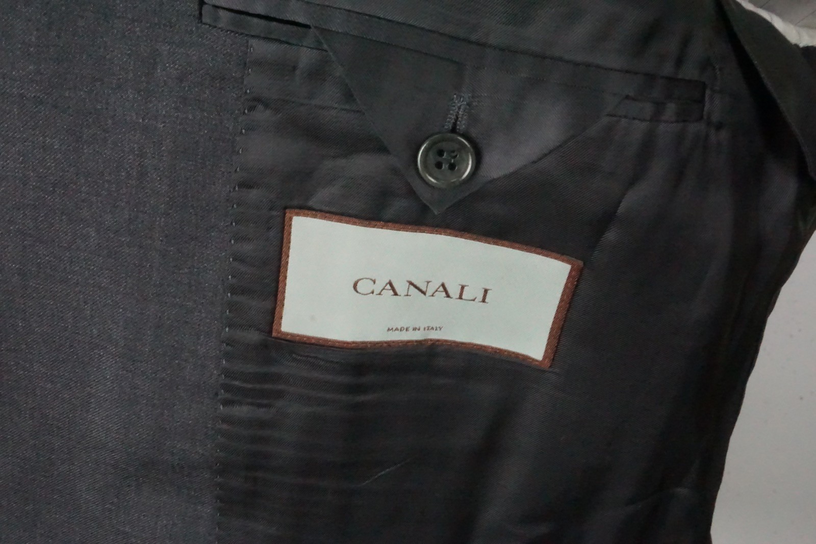 Canali 1934 CURRENT Solid Gray 100% Wool 2 Pc Sui… - image 8