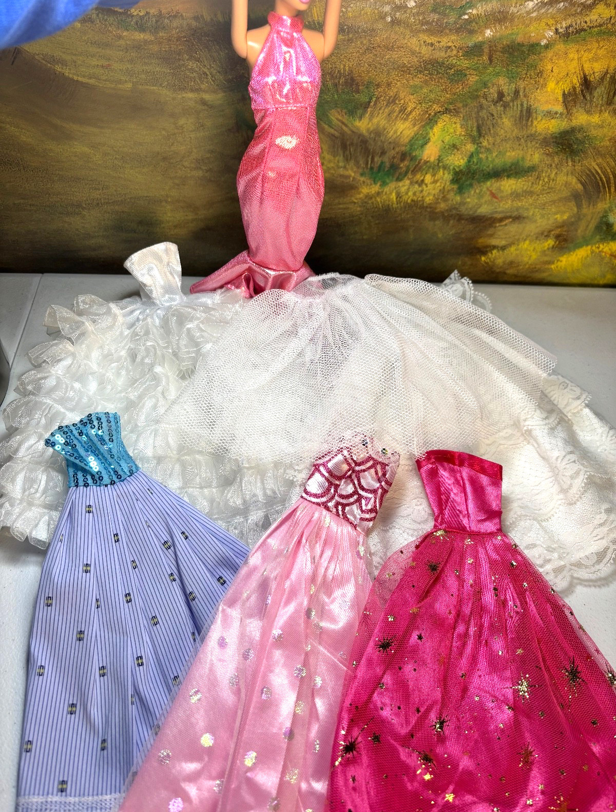 Unbranded Barbie Size Fashion Doll Tulle Under Skirt Wedding