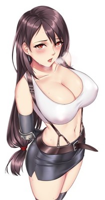 Final Fantasy 7 Tifa Lockhart full artwork waifu anime print #218