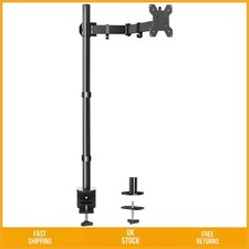 Extra Tall Single Monitor Arm Desk Mount Stand for 13-32 In Screen 39 In Pole